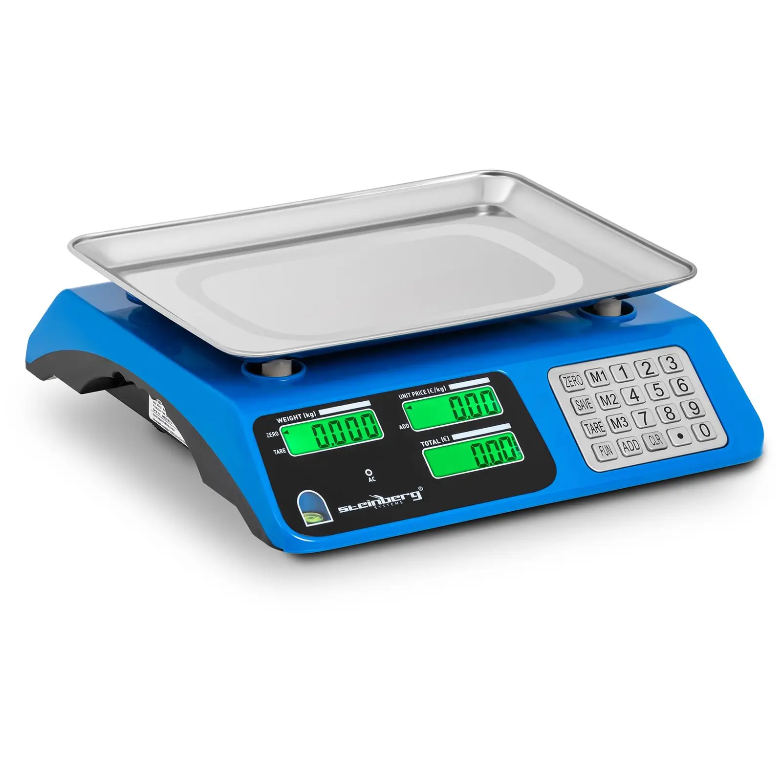 Kontrollwaage - 40 kg / 2 g - 34 x 24 cm - 6 LCD