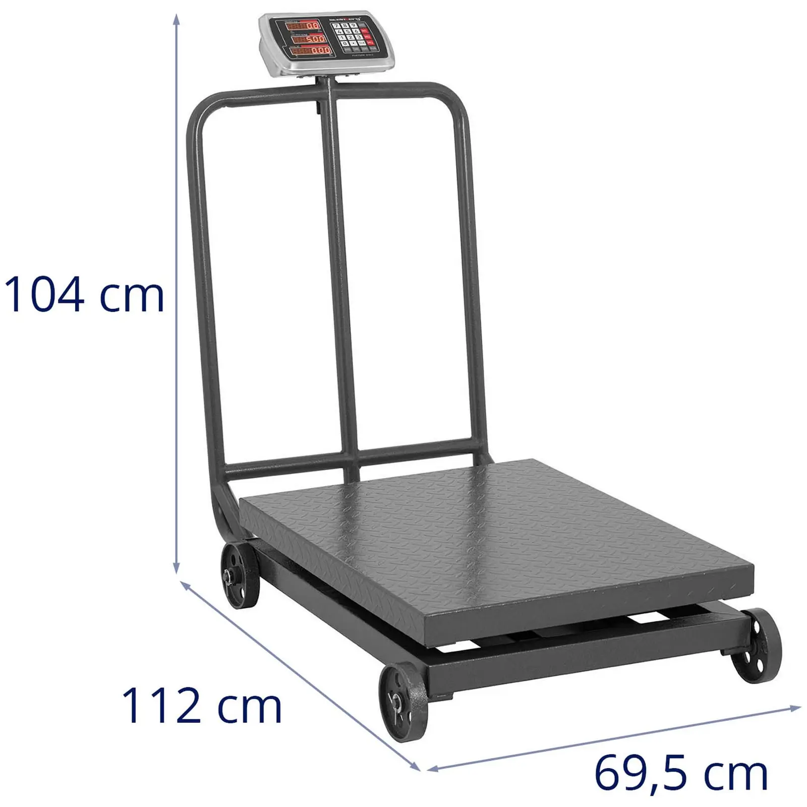 Lapmérleg - 1.000 kg / 200 g - gurítható - LED-kijelző