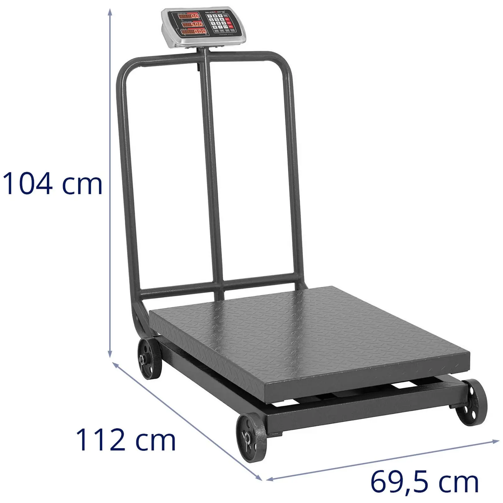 Balance plateforme mobile - 1 000 kg / 200 g - Afficheur LED
