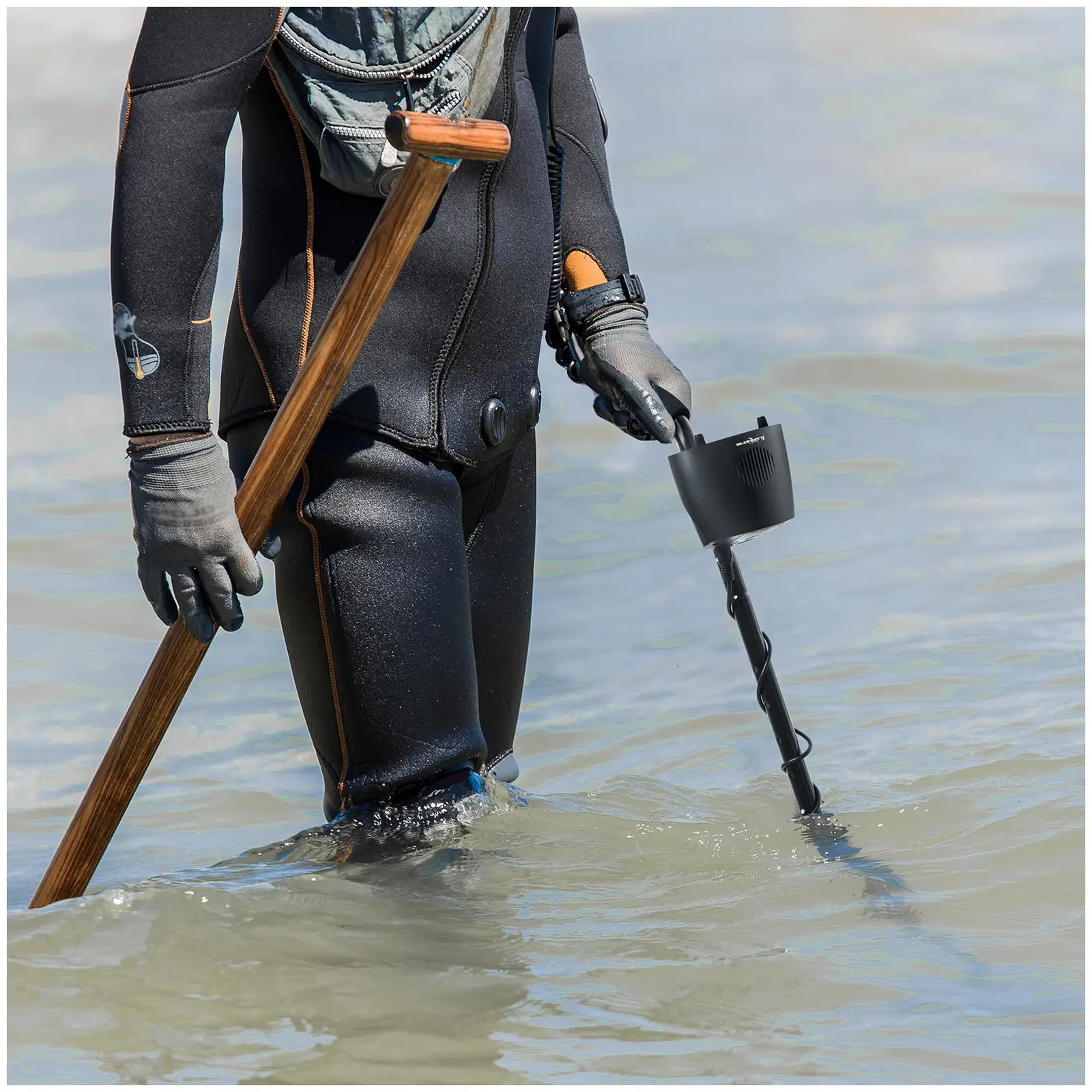 Steinberg Systems Metalldetektor – Detailansicht Bedienfeld und LCD-Display