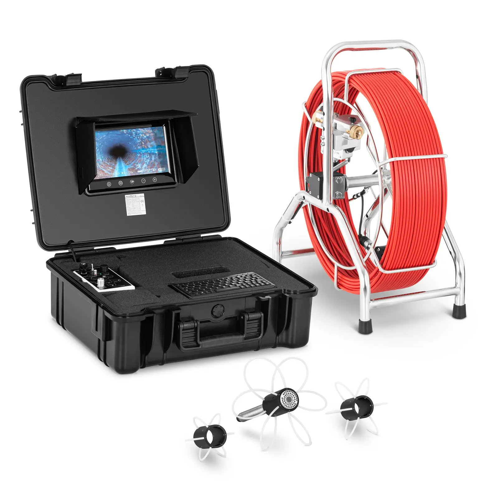 Levně Inspekční kamera 60 m 42 LED 9" displej - Endoskopické kamery Steinberg Systems