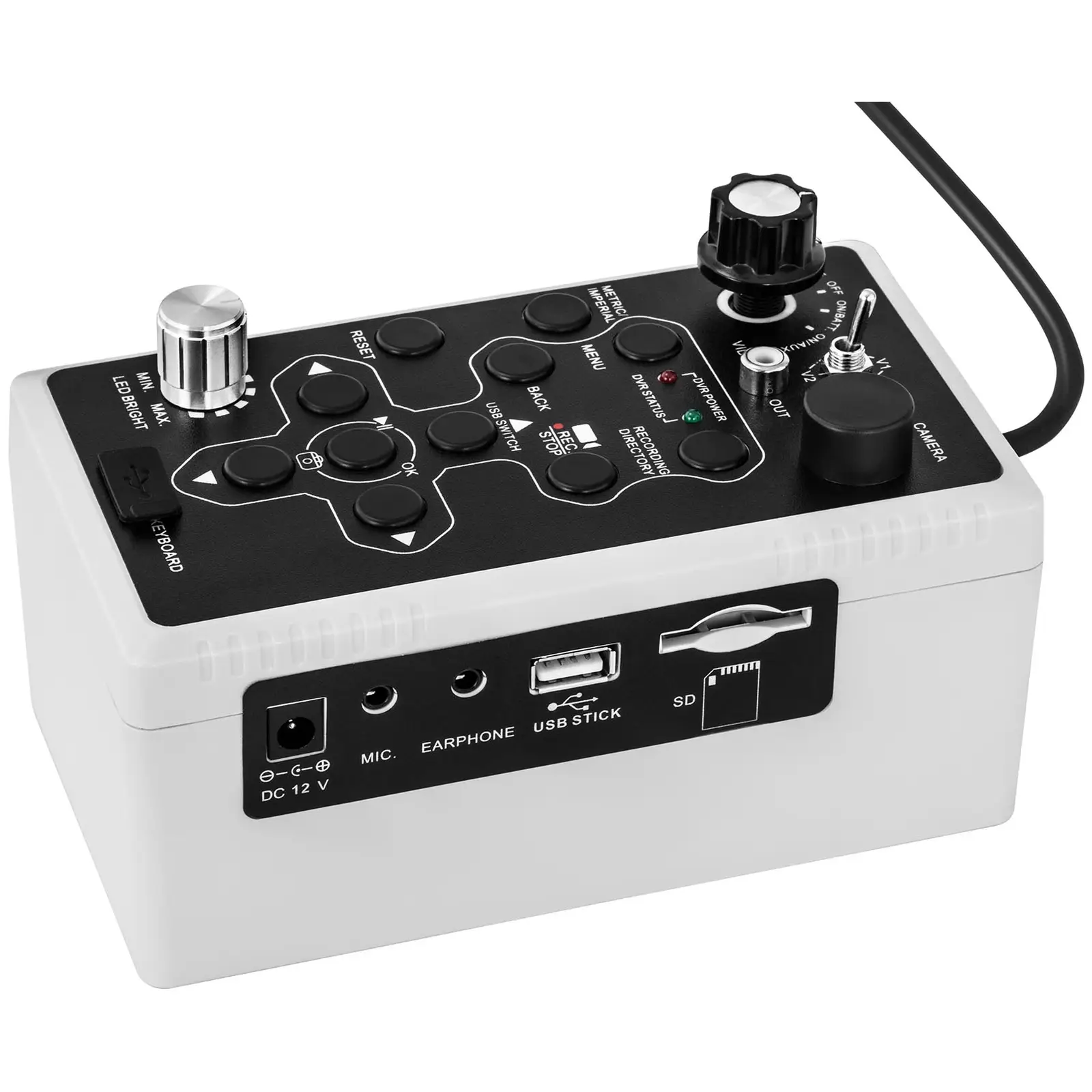 Caméra endoscopique - 60 m - 12 LED - Écran 9 pouces (Rotation tête(s): 90 °)