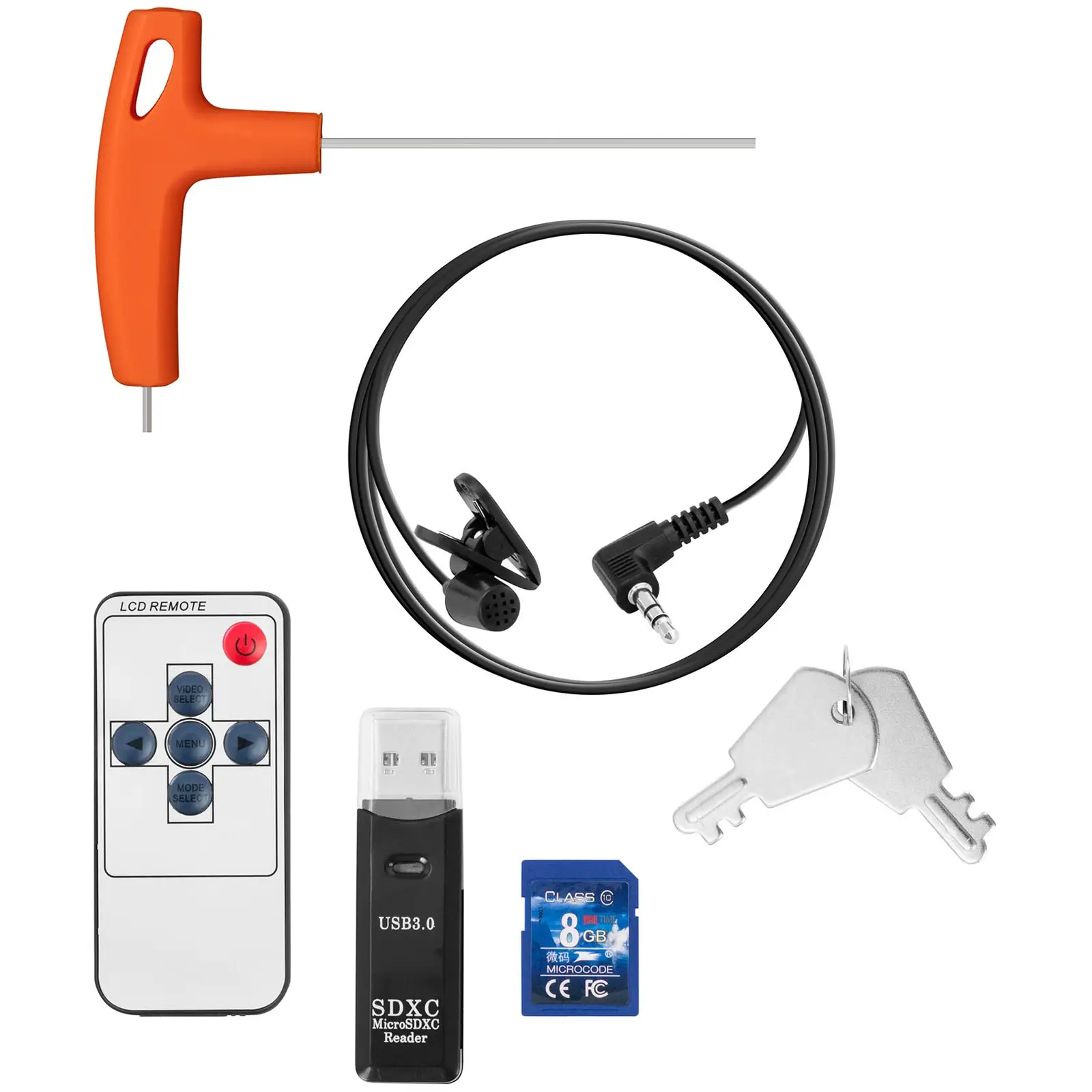 Endoskopická kamera - 20 m - 12 LED - 7" displej (Displej: LCD)