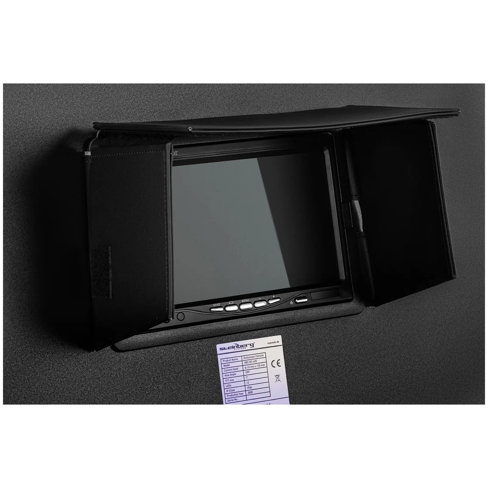 Endoskopická kamera - 20 m - 12 LED - 7" displej (Počet LED diod: 12)