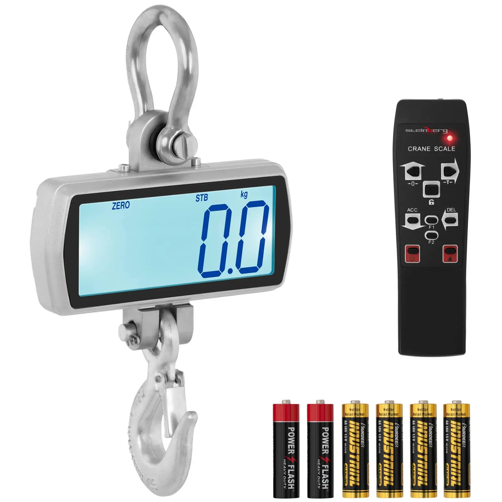 Jeřábová váha - 500 kg / 0,1 kg - LCD - digitální - dálkové ovládání