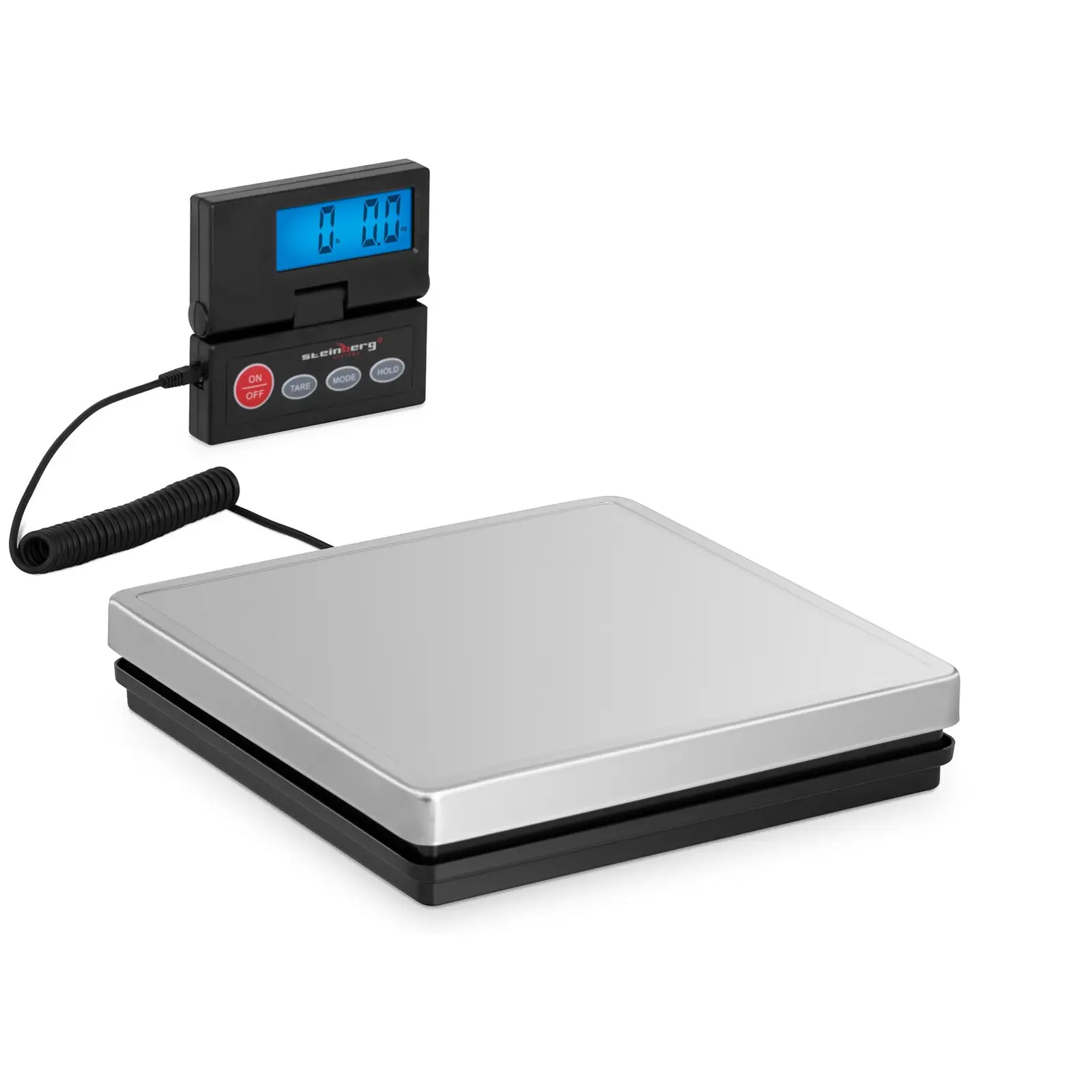 Digitale Paketwaage - 50 kg / 10 g - 25 x 25 cm - externes LCD