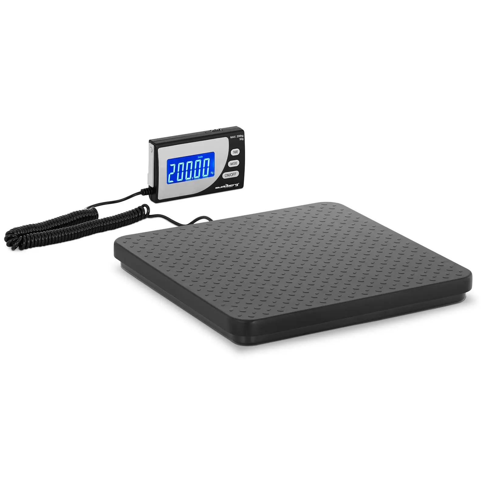 Digitálna balíková váha - 200 kg/50 g - 30 x 30 cm - externý LCD displej