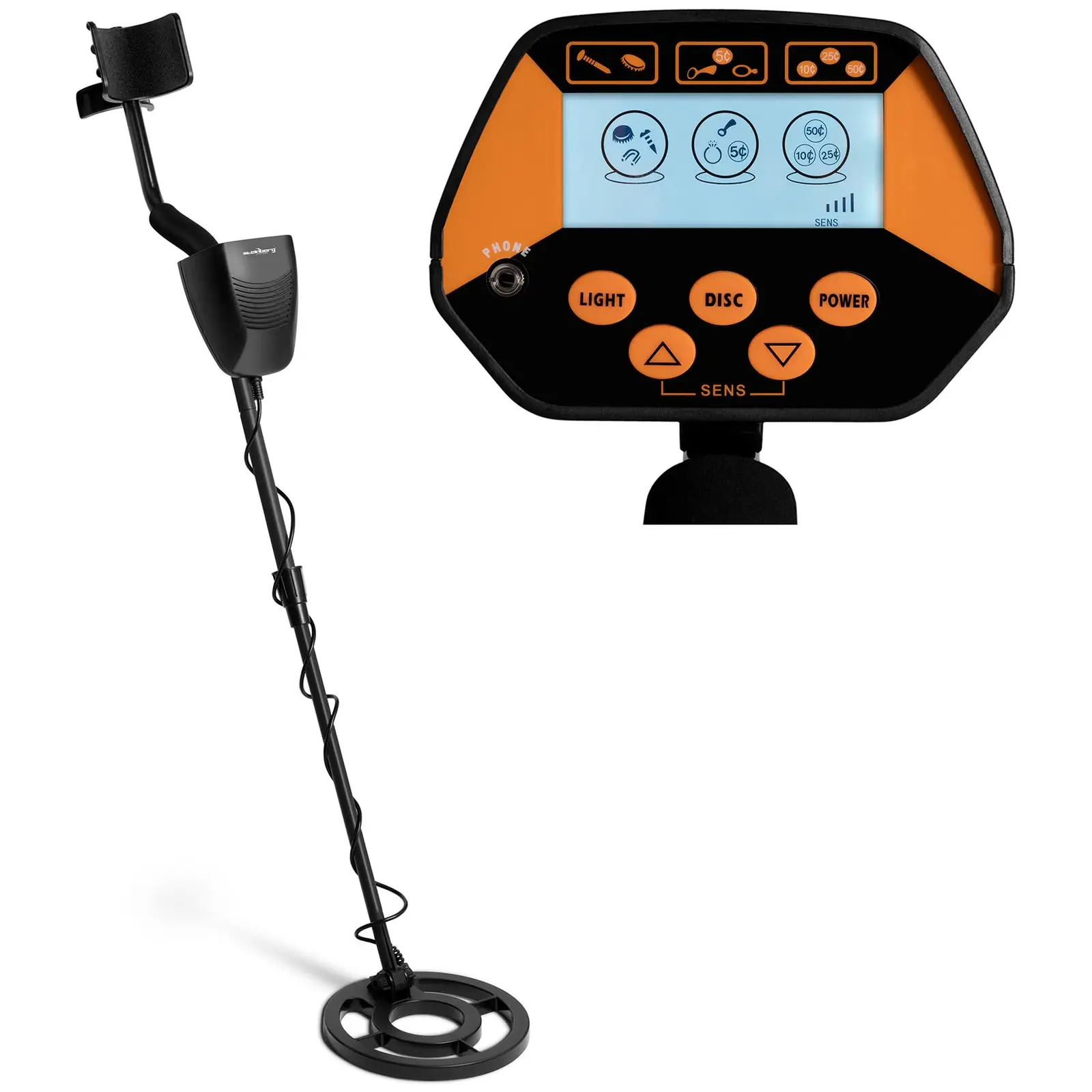 Fémdetektor - 100 cm / 16 cm - Ø 21,5 cm