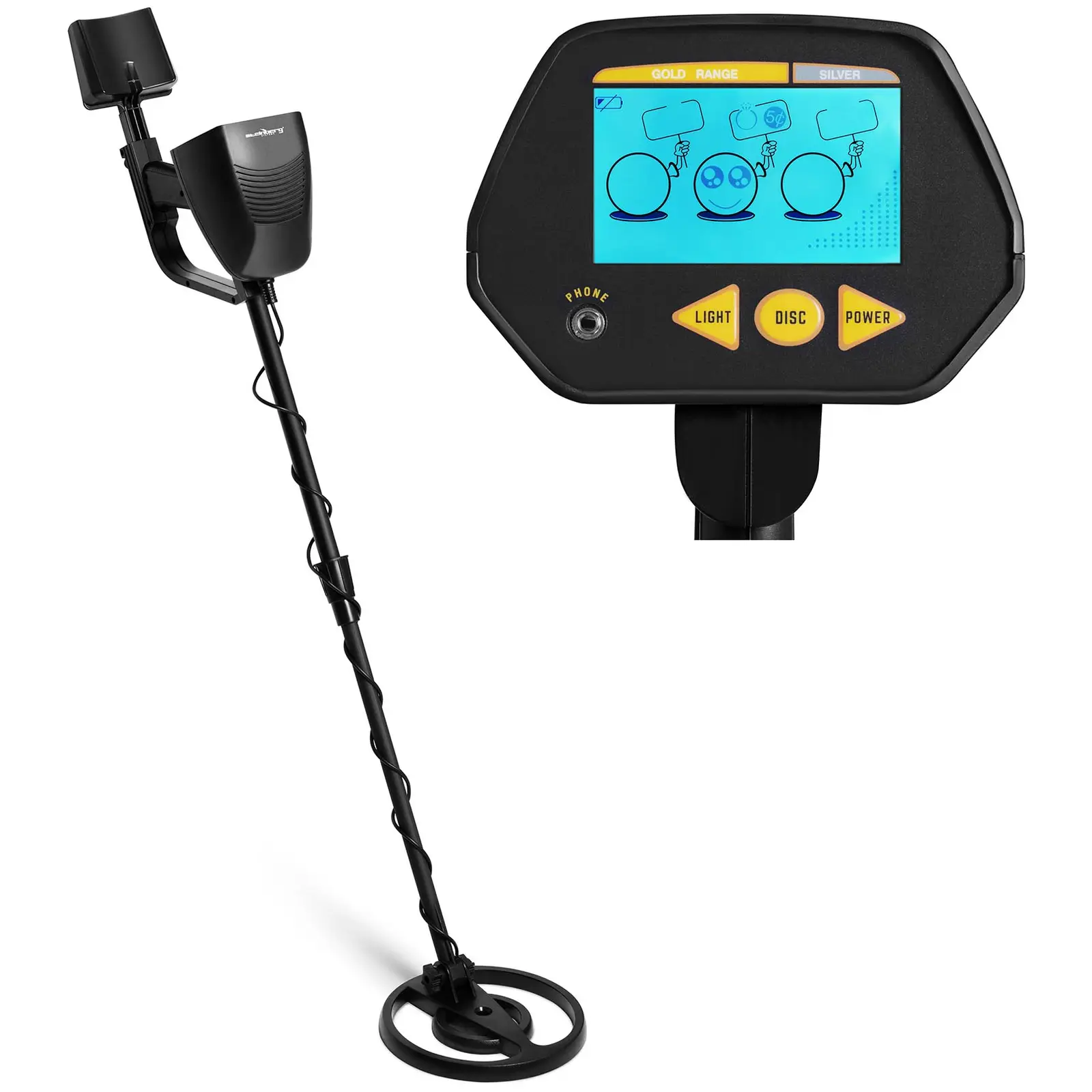 Metal detector professionale di profondità - 100 cm / 16 cm - Ø 19 cm