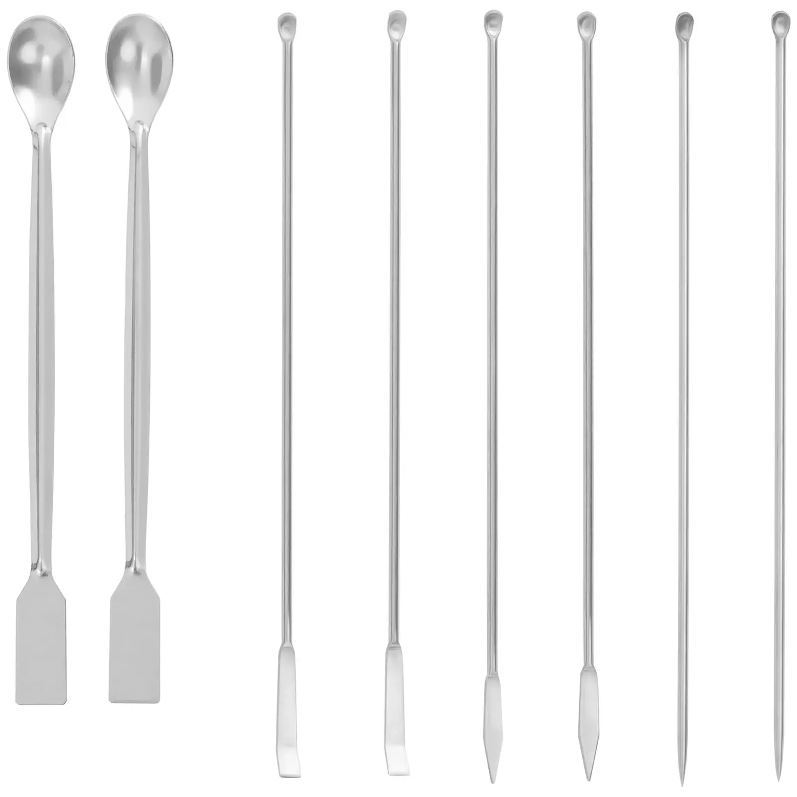 Lot de spatules et cuillères de laboratoire - 22 pièces