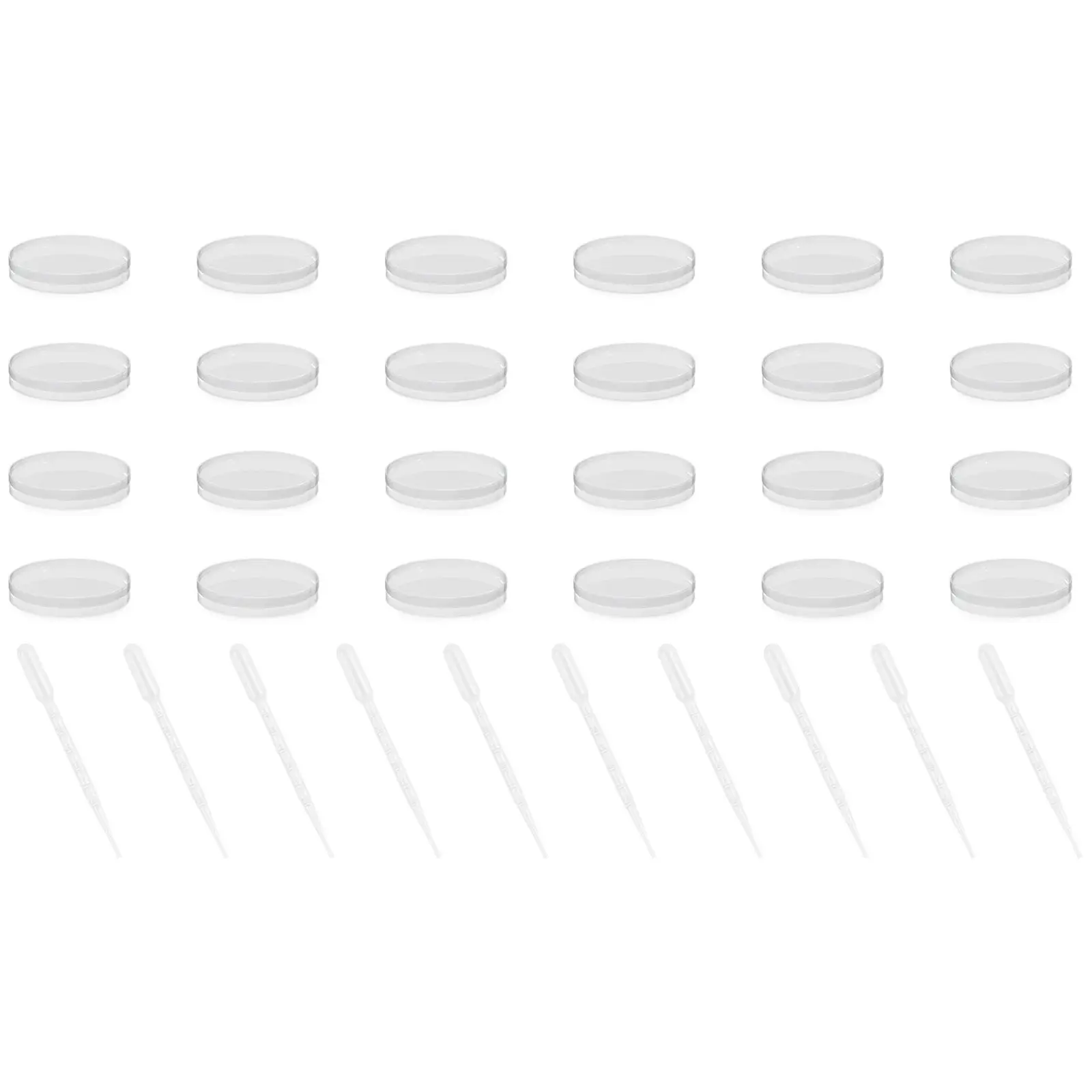 24 Petri Dishes - Ø 90 mm - 10 pipettes