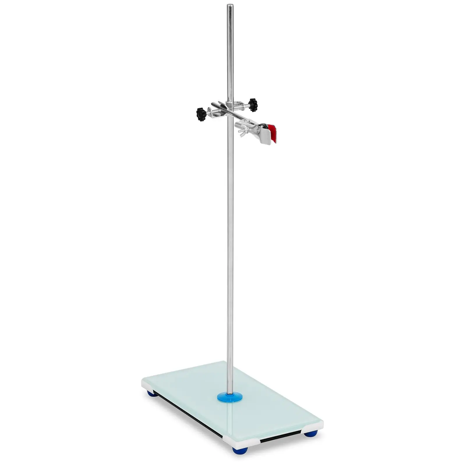 Laboratory Stand - with clamp and boss head - glass base