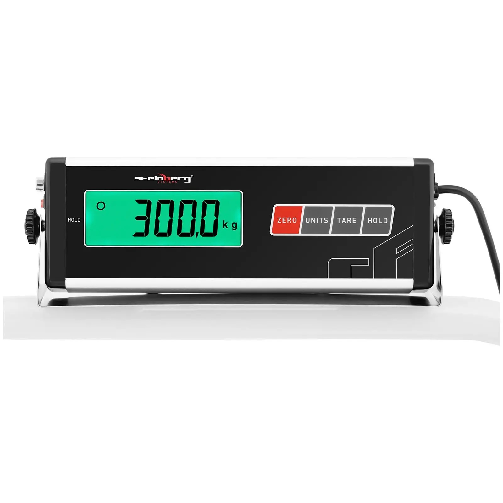 Gulvvekt - 300 kg / 100 g - 100 x 95 cm - LCD