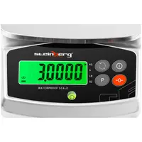 Voděodolná kuchyňská váha - 3 kg/0,1 g - 21 x 16 cm - LCD