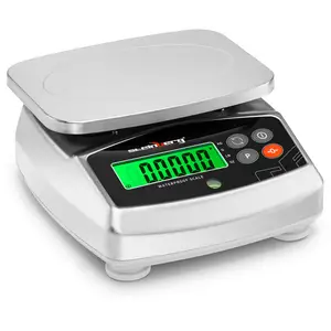 Digital Kitchen Scale - water resistant - 15 kg / 5 g - 21 x 16 cm - LCD
