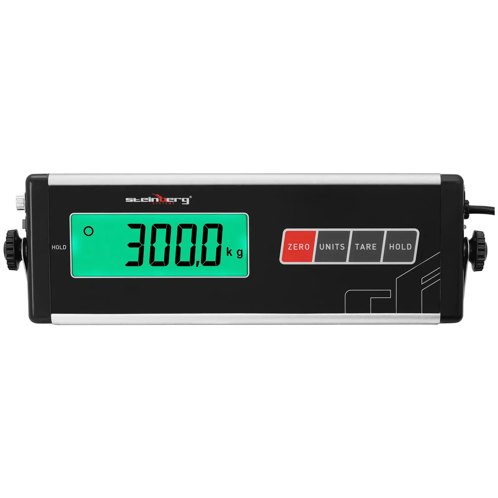 B-varer Gulvvekt - 300 kg / 100 g - sklisikker matte - LCD-skjerm