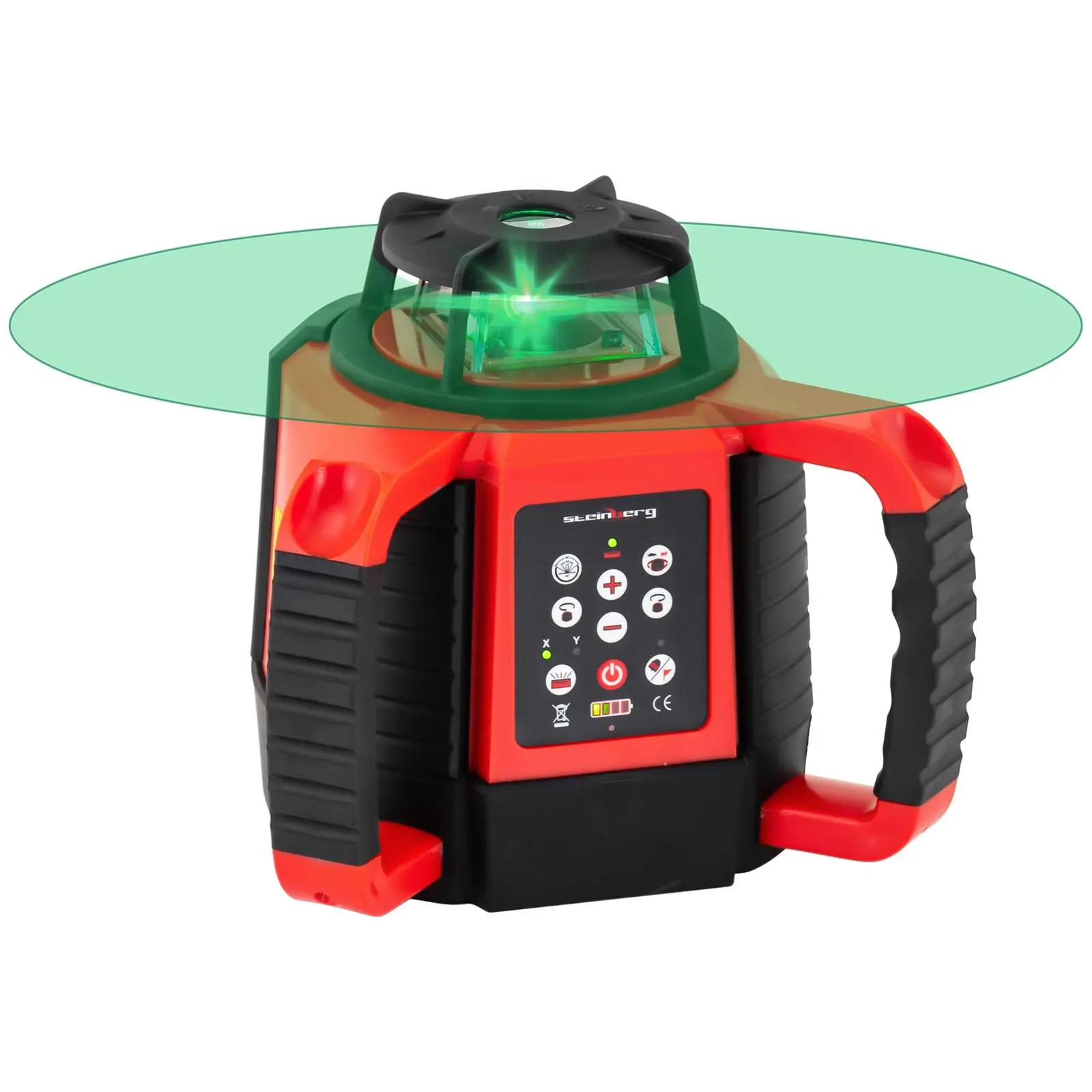 Roterende laser - groen - Ø 600 m - zelfnivellerend (Werkduur batterij: 20 h)