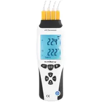 Digitale thermometer - 4 kanalen - type K / J