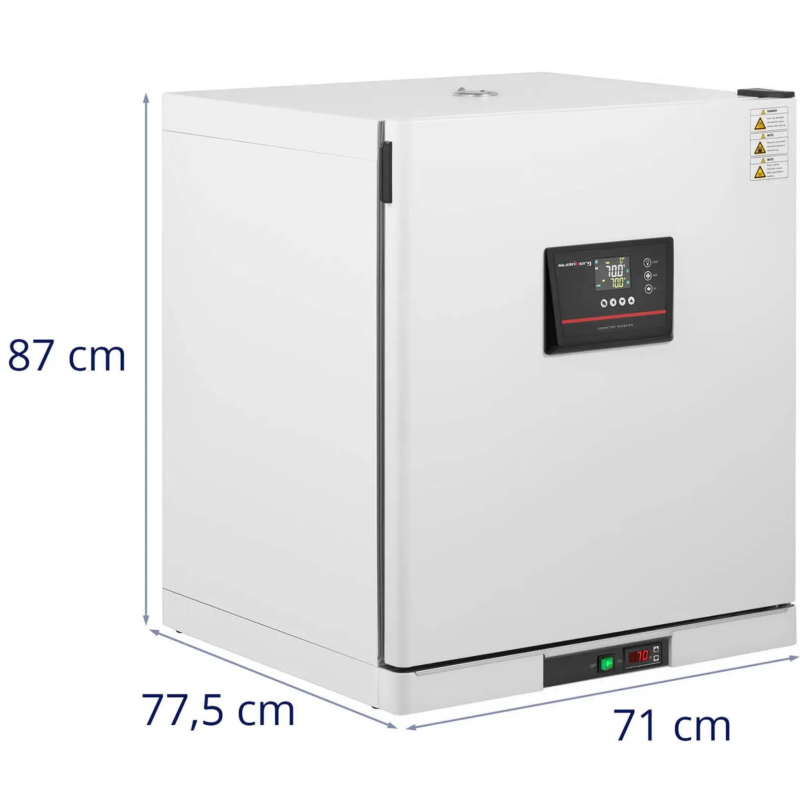 Inkubator laboratoryjny - do 70°C - 210 l - wymuszony obieg powietrza