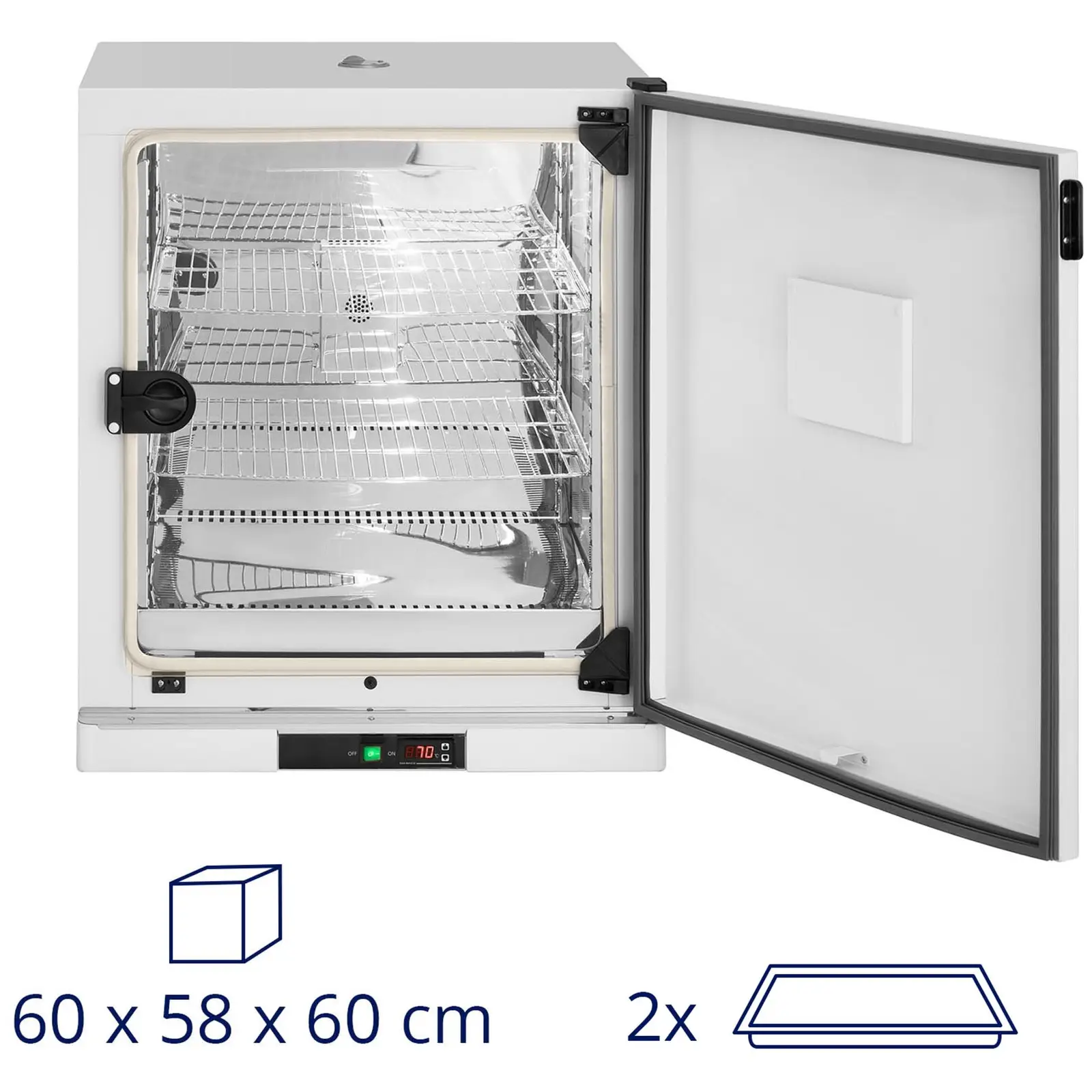 Inkubator laboratoryjny - do 70°C - 210 l - wymuszony obieg powietrza