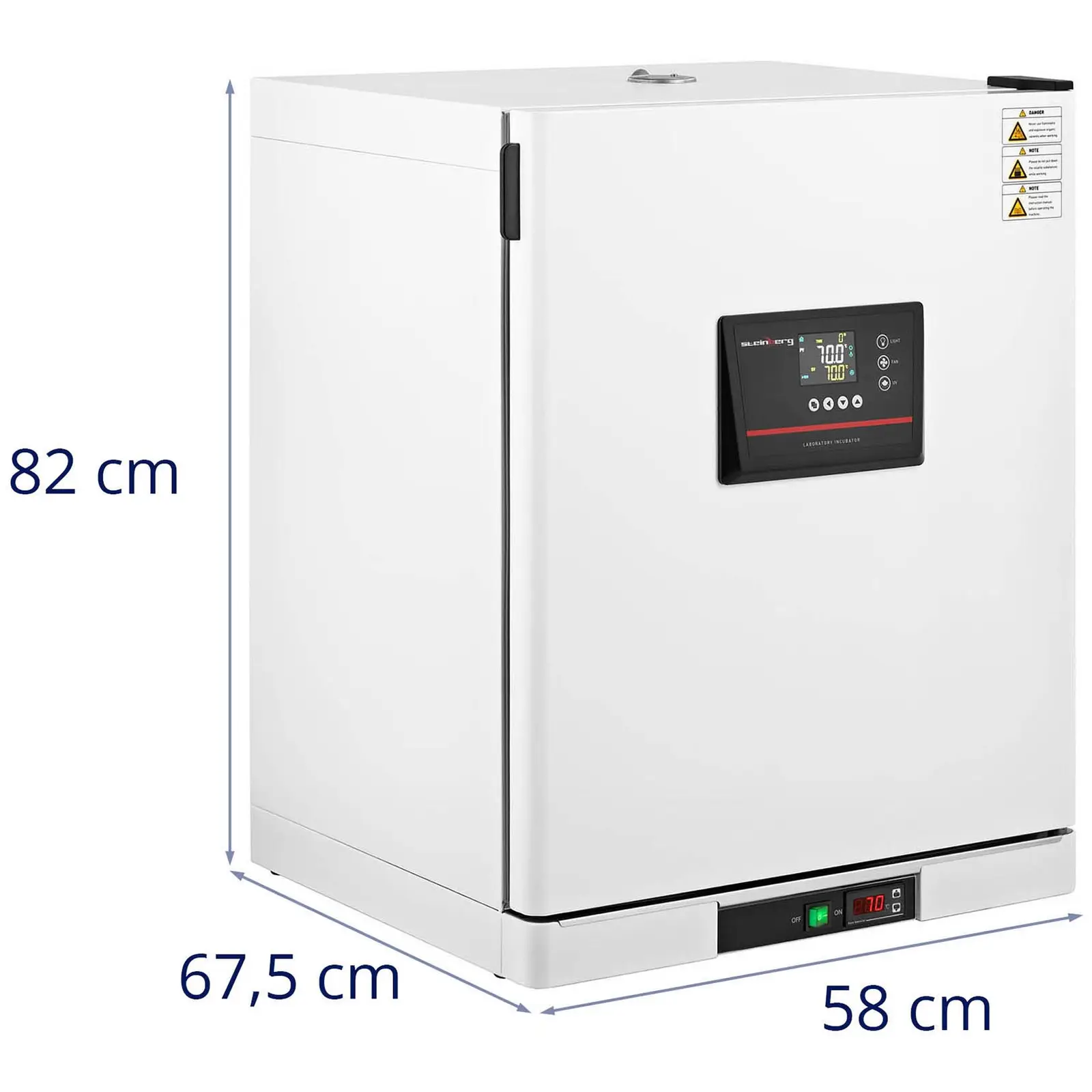 Laboratorní inkubátor - do 70 °C - 125 l - cirkulace vzduchu