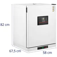 Värmeskåp till laboratorium - Upp till 70 °C - 125 L - Konvektion