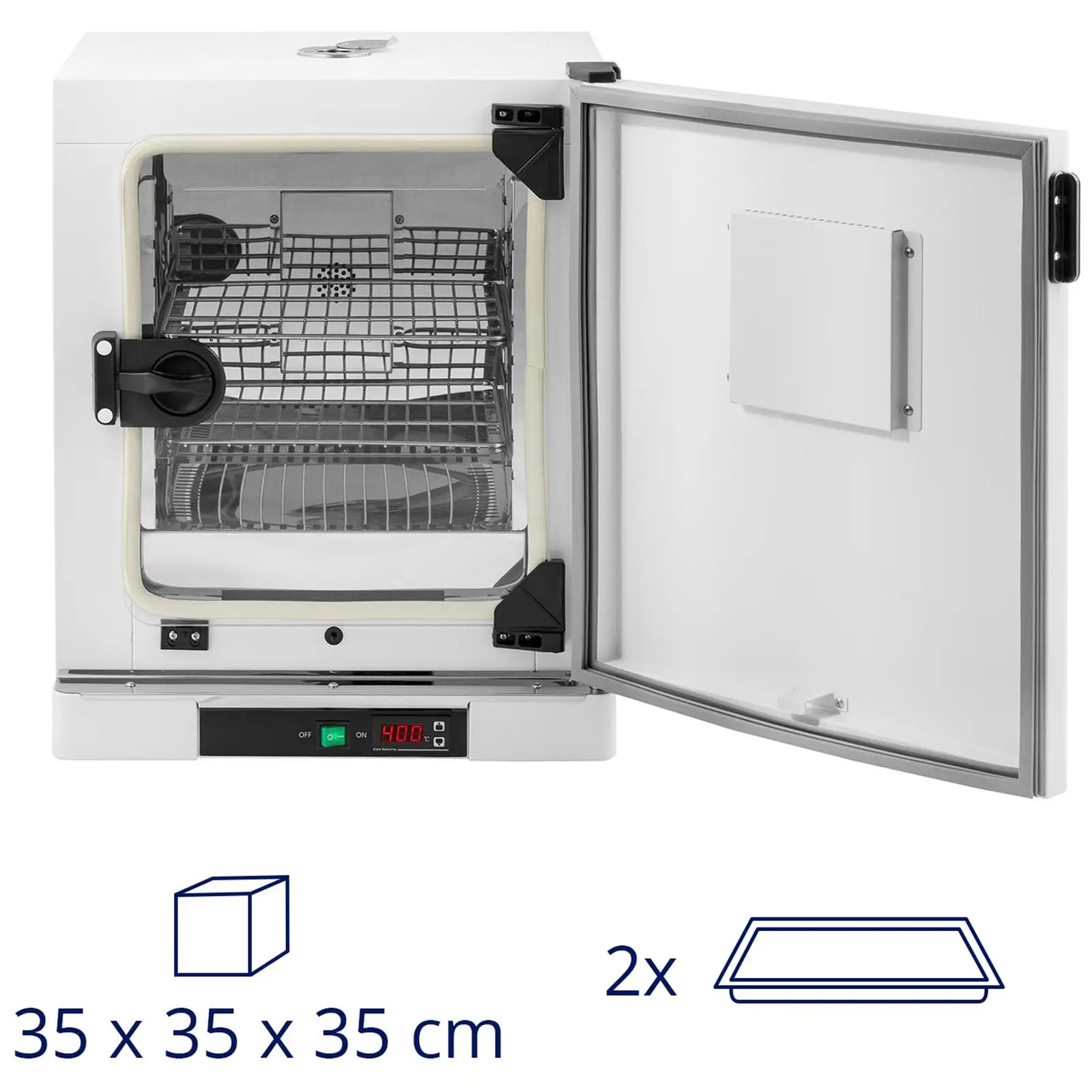 Varmeskab laboratorie - 5 til 70 °C - 43 l - luftcirkulering