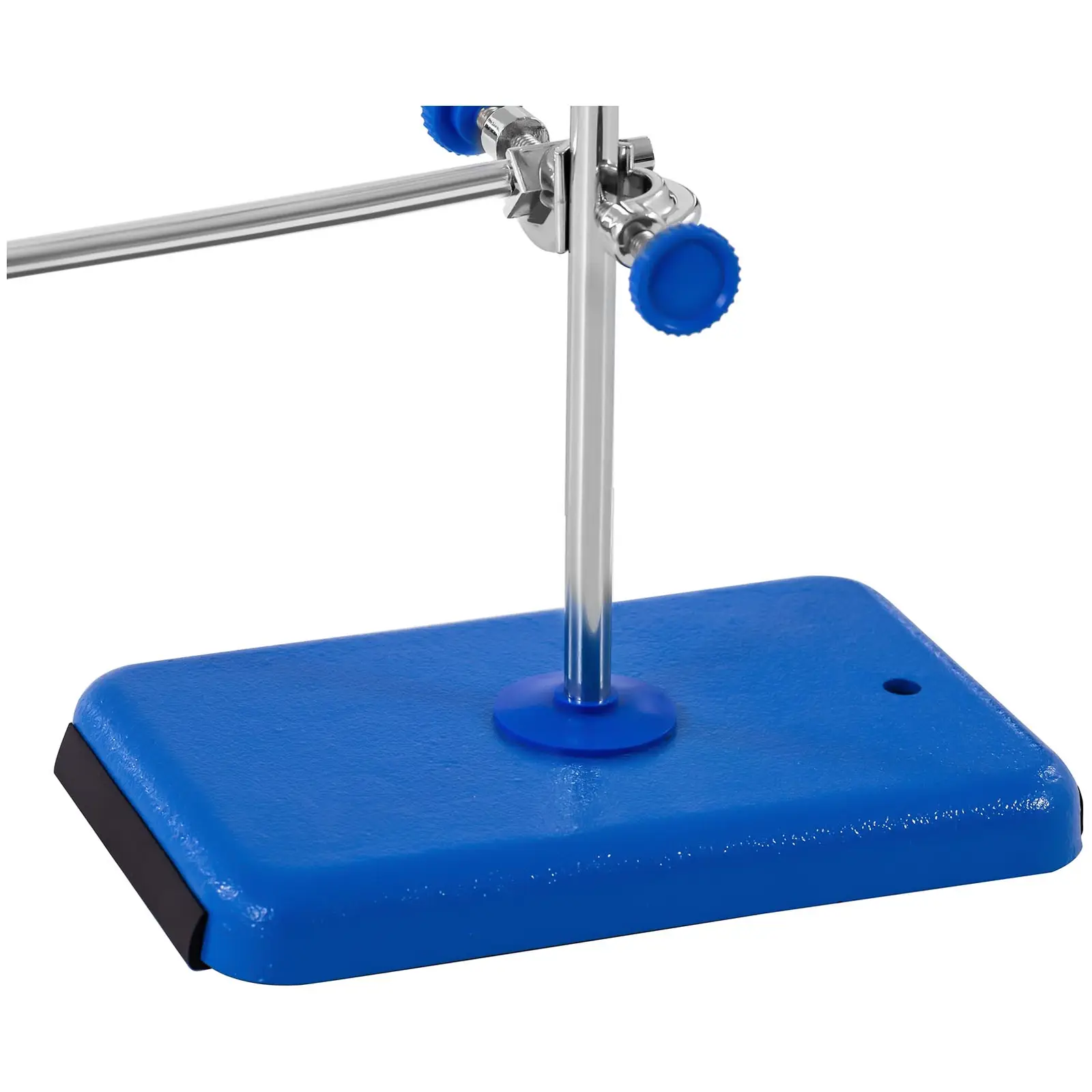 Support de laboratoire - Avec pince à burette, 2 pinces et 3 anneaux (Couleur(s): Argenté)