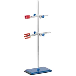 Laboratory Stand - with burette clamp, clamp and boss heads