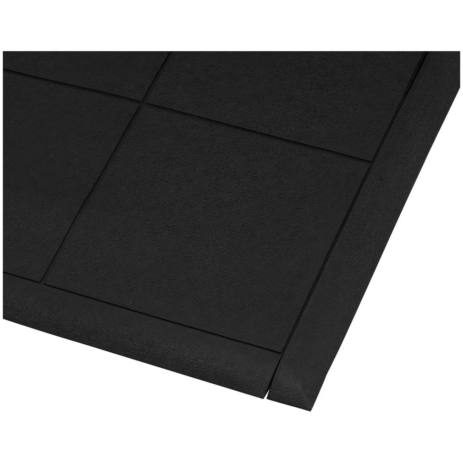 Työpistematon reunalista - 975 x 54 mm - yhteensopiva maton 10030772 kanssa (Väri: Musta)