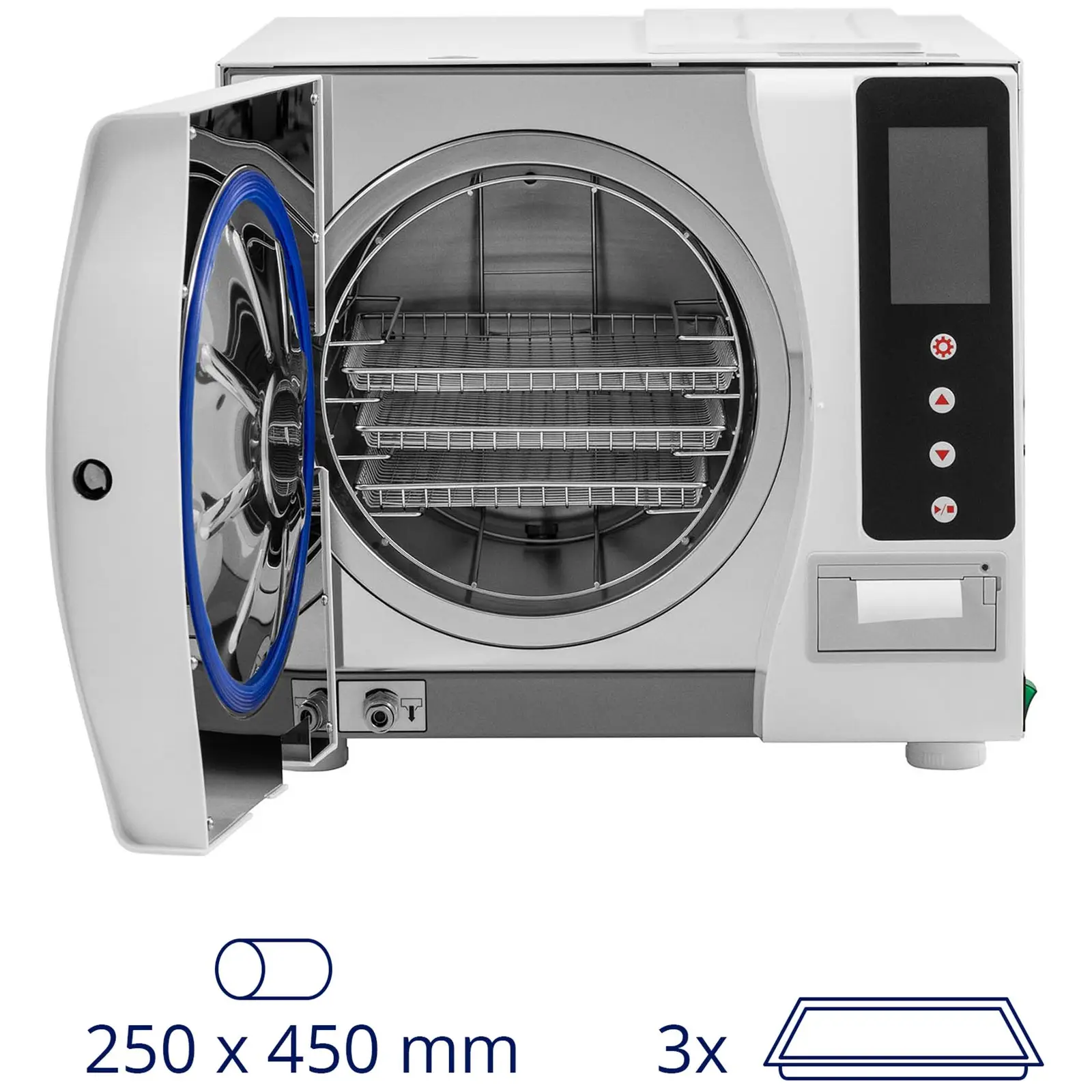 Autokláv - třída B - 23 l - LCD - 6 standardních programů (Sterilizační teplota [°C]: 121 / 134)