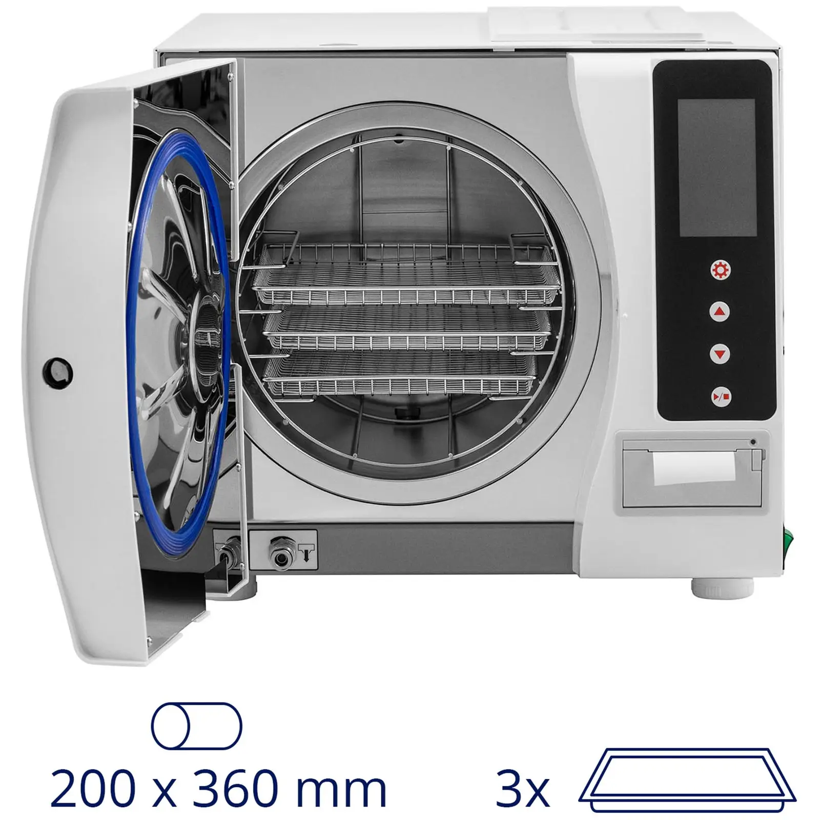 Autoklav - Klasse B - 12 L - LCD - 6 Standardprogramme