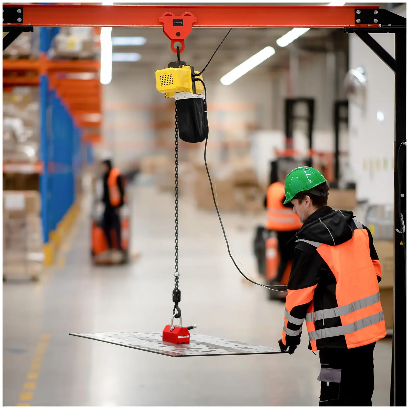 Kladkostroj elektrický - 500 kg - 3 m (Průměr řetězu: 6.3 mm)