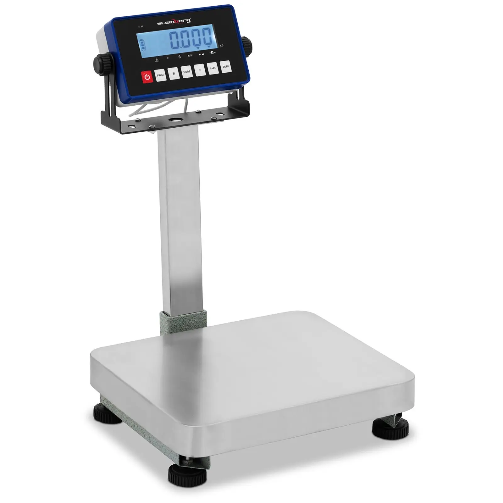 Kontrollwaage - 60 kg / 7 g - 29 x 34 cm - LCD-Hochanzeige