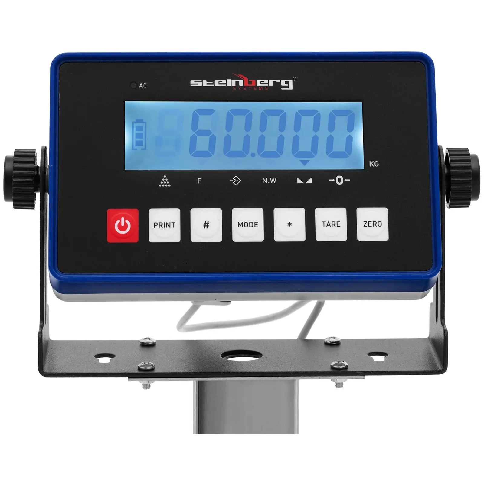Kontrolní váha - 60 kg / 7 g - 29 x 34 cm - vyvýšený LCD (Podržet: Ano)