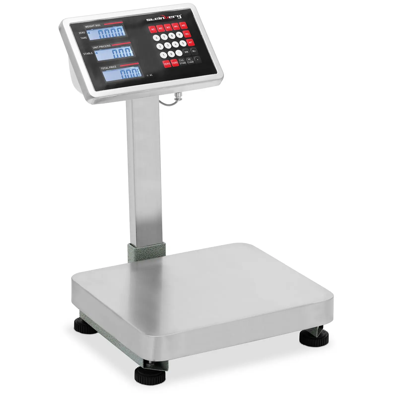 Levně Kontrolní váha 60 kg / 0,005 kg 290 x 340 x 92 mm kg LCD - Obchodní váhy Steinberg Systems