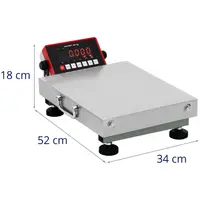 Balance plateforme - 60 kg / 0,01 kg - 300 x 400 x 104 mm - Kg / lb