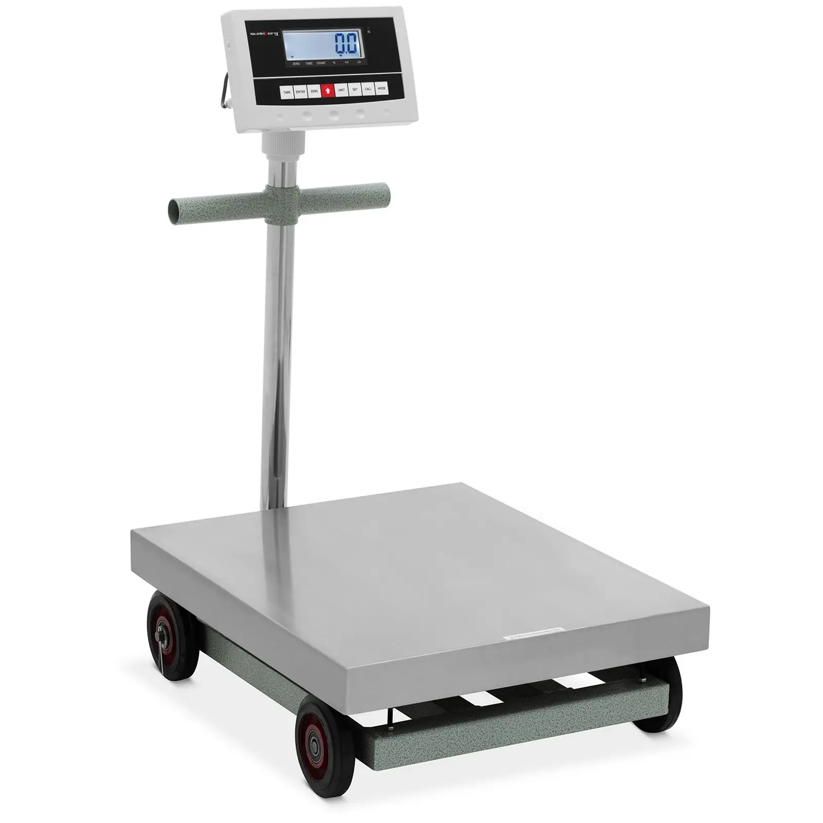 Plošinová váha - 600 kg / 0,1 kg - 50 x 60 cm - pojízdná - kg / lb - LCD