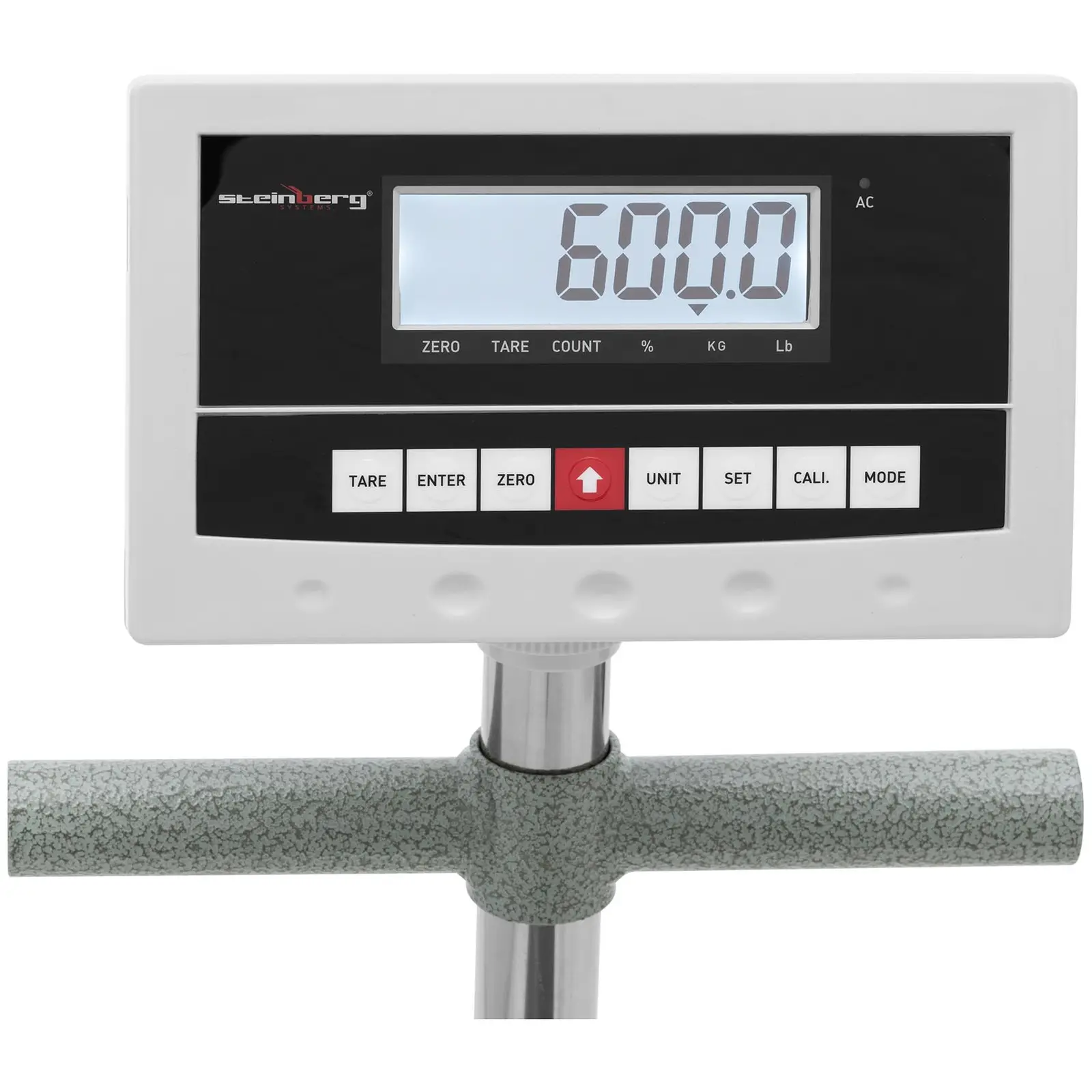 Plošinová váha - 600 kg / 0,1 kg - 50 x 60 cm - pojízdná - kg / lb - LCD (Přesnost: 0.1 kg)