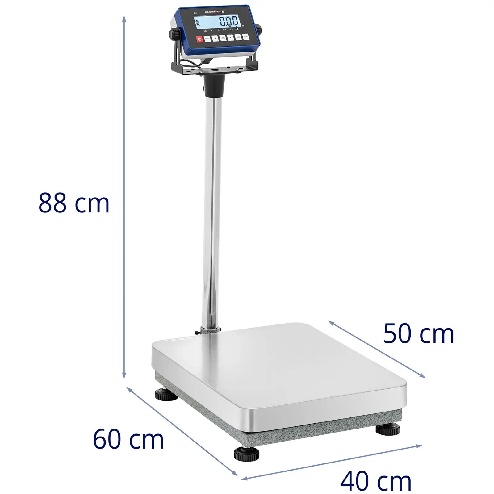 Báscula de plataforma - 60 kg / 0,002 kg - 400 x 500 x 125 mm - kg / lb
