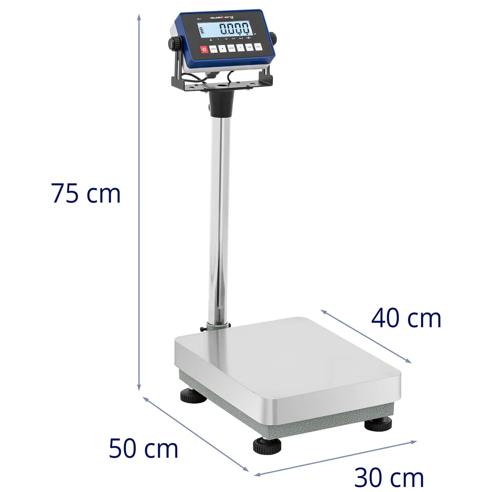 Plošinová váha - 30 kg / 0,001 kg - 30 x 40 cm - kg / lb - LCD (Sčítání: Ano)