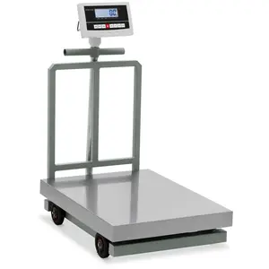 Platform Scale - rollable - 1000 kg / 0.2 kg - 600 x 800 x 195 mm - kg / lb