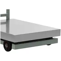 Balança de plataforma - rodas - 1000 kg / 0,2 kg - 600 x 800 x 195 mm - kg/lb