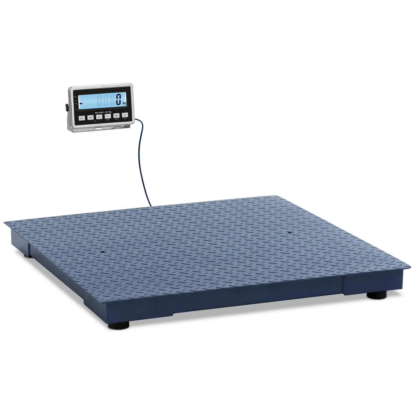 Balance au sol - 3 000 kg / 1 kg - 100 x 100 cm - avec écran LCD externe
