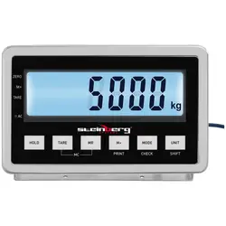 Gulvvekt - 5000 kg / 2 kg - 1500 x 1500 mm - LCD