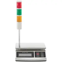 Table Scale - 3 kg / 1 g - 210 x 270 mm - indicator light - LCD