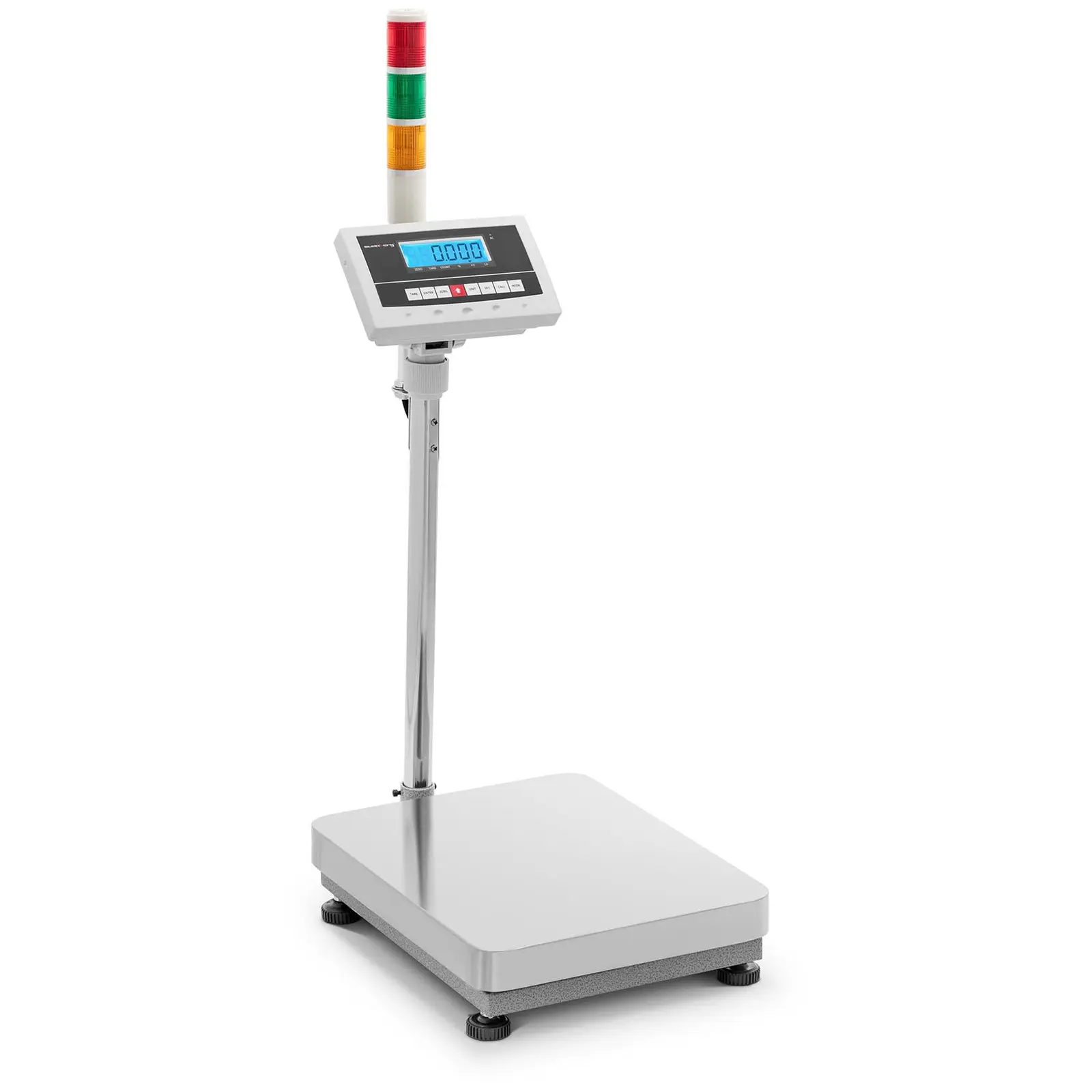 Balance plateforme - 300 kg / 0,005 kg - 40 x 50 cm - kg/lb - avec signalisation lumineuse et écran LCD