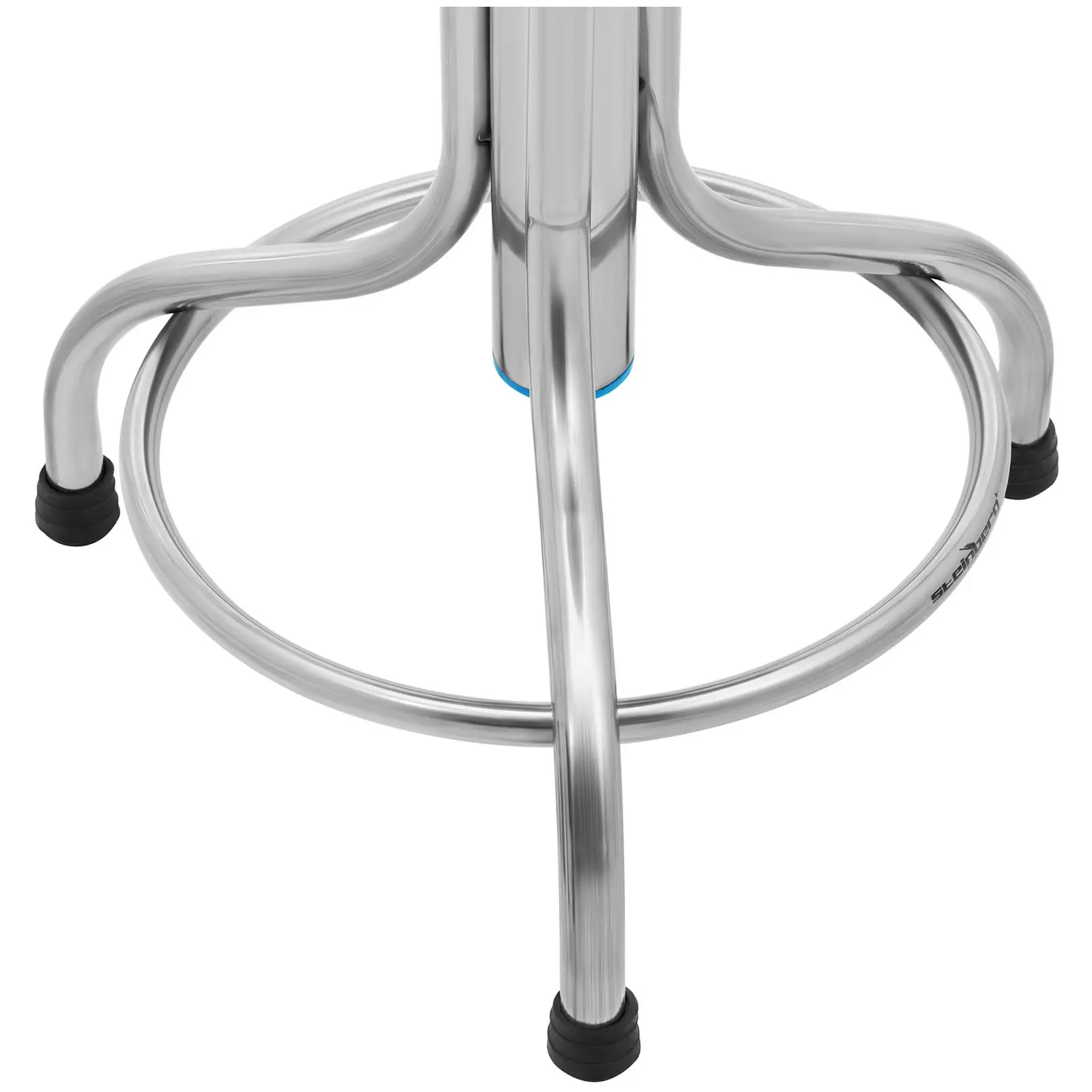 Laboratorní židle - ušlechtilá ocel - 150 kg (Kolečka: Ne)