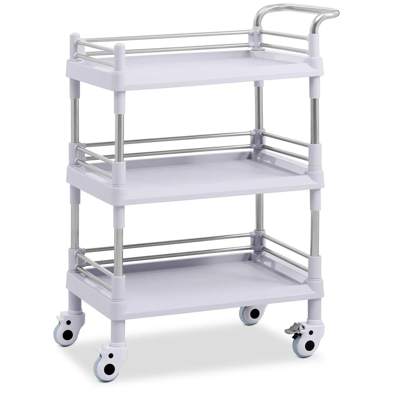 Factory second Laboratory Trolley - 3 shelves each 53 x 38 x 5 cm - 30 kg