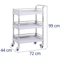 Laboratory Trolley - 3 shelves each 53 x 38 x 5 cm - 30 kg